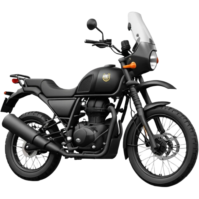 Royal enfield Himalayan black emoji