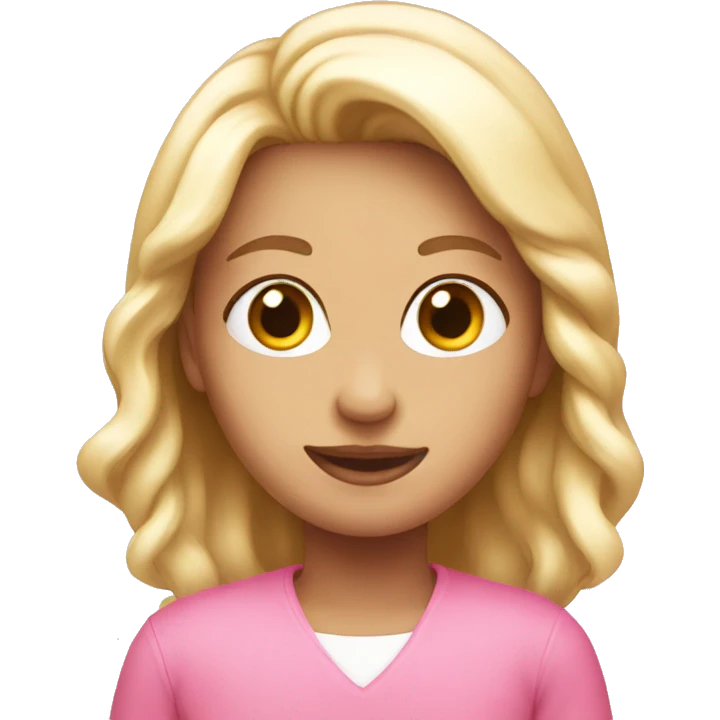 Pretty pink emoji