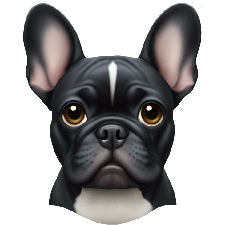 black french bulldog emoji