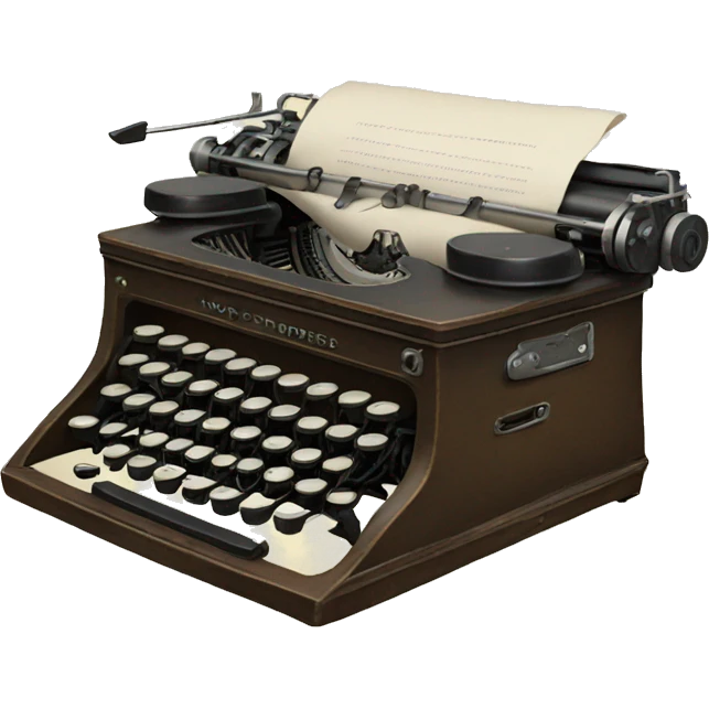 Old typewriter emoji