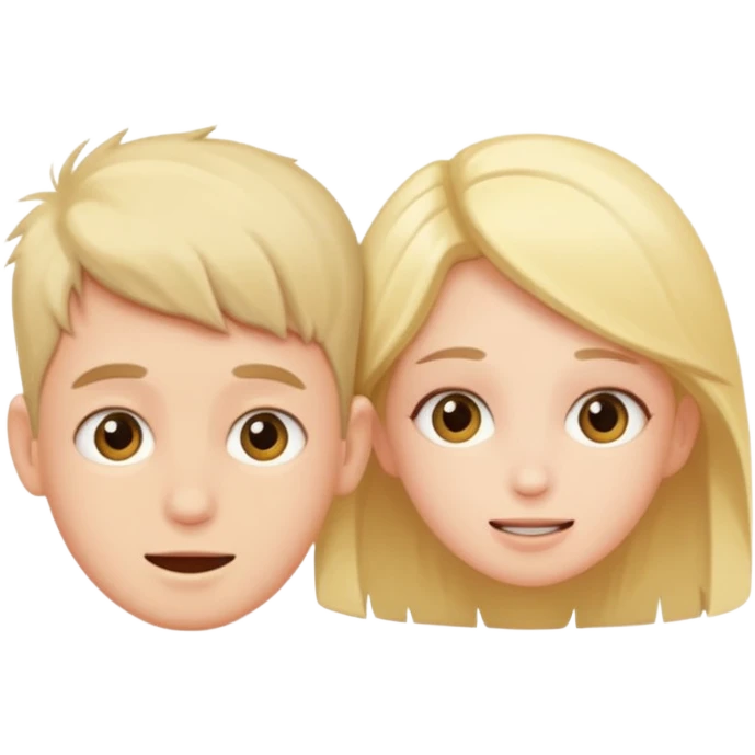 boy upside down with girl emoji