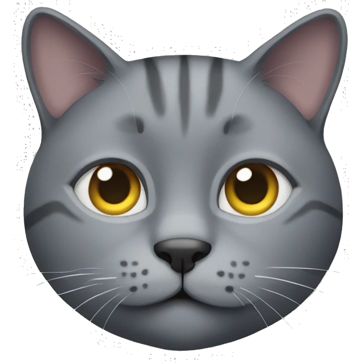 a grey cat emoji