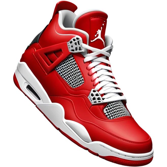  red air Jordan 4 no other color emoji