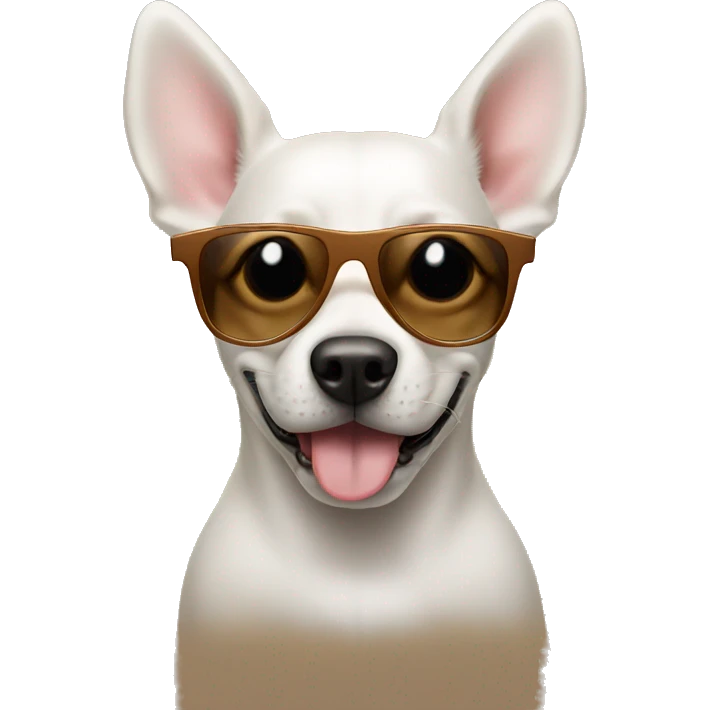 dog wearing sunglasses emoji