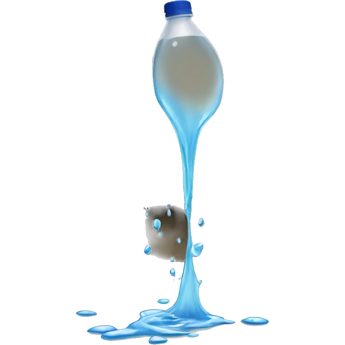 Water spilled on desk emoji