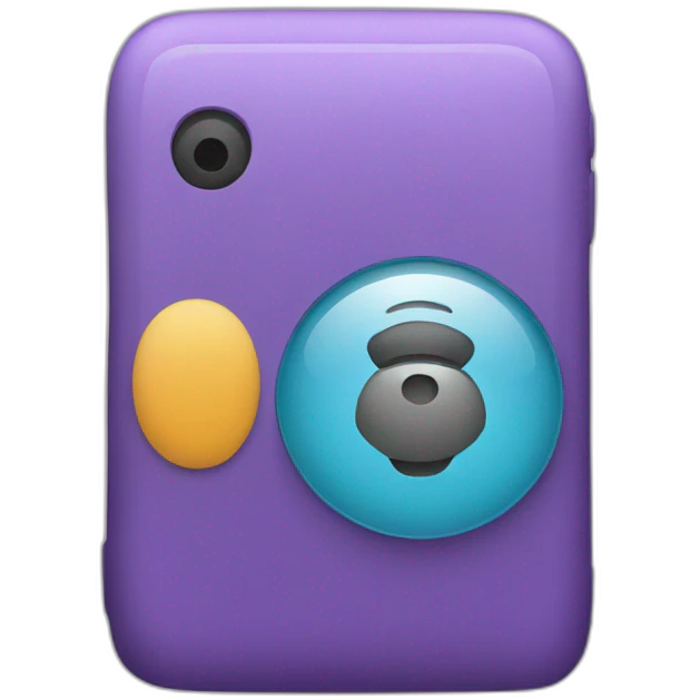 phone with icon emoji
