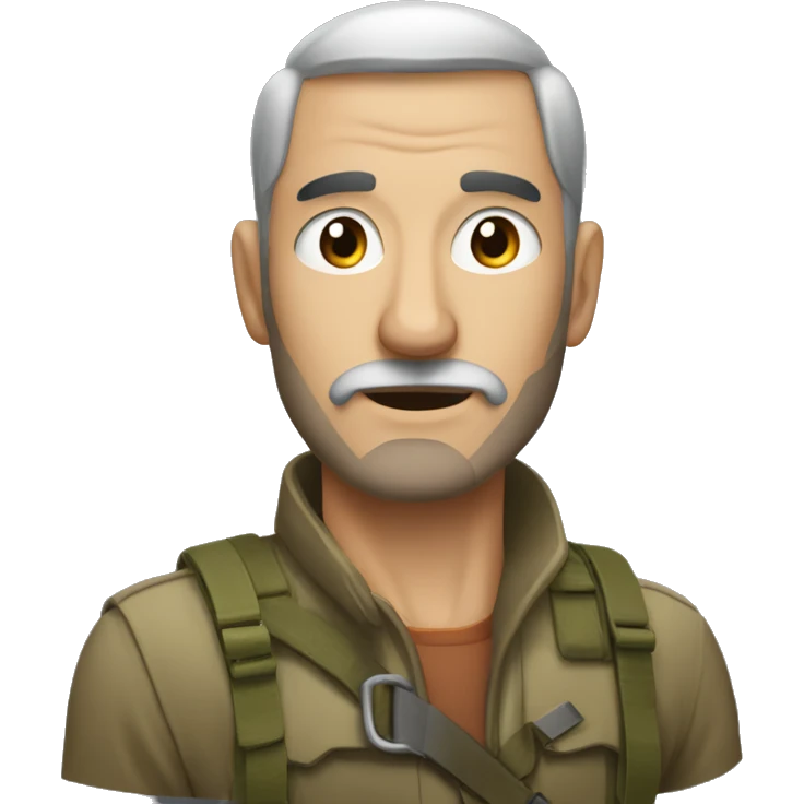 Żaba z karabinem emoji