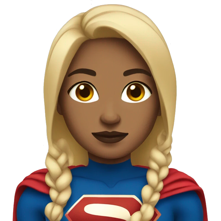 superwoman, light skin emoji
