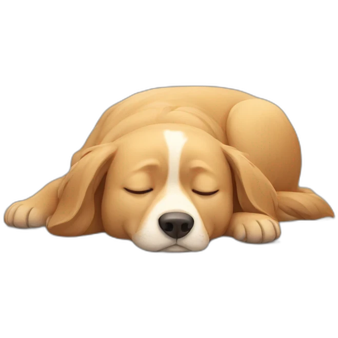 Dog sleeping emoji