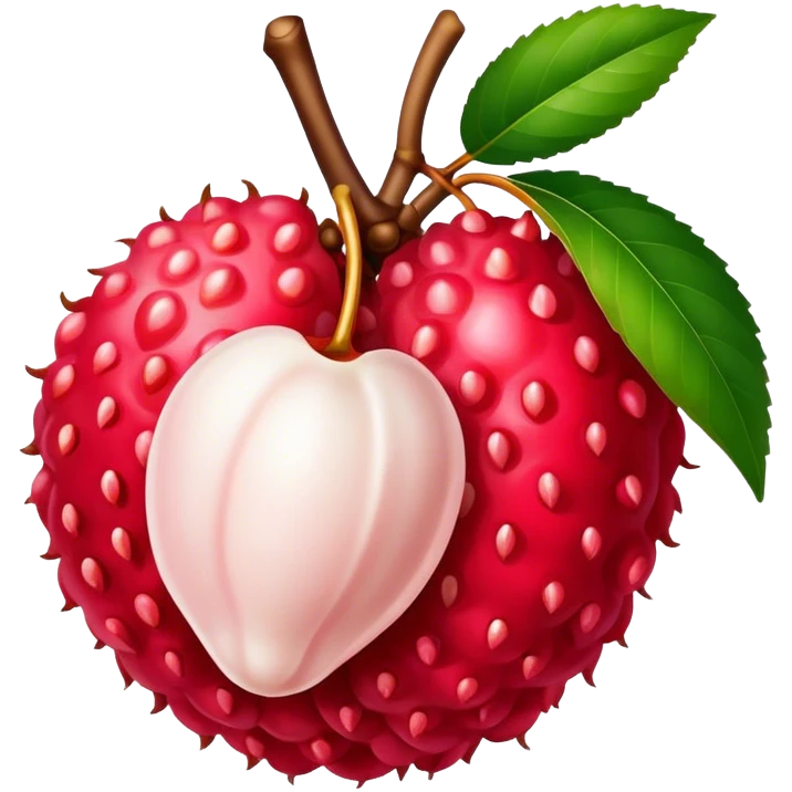 Lychee emoji
