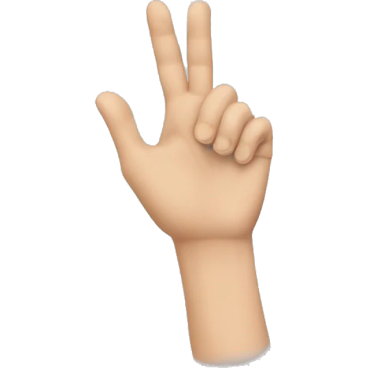 Hand blowing a kiss emoji