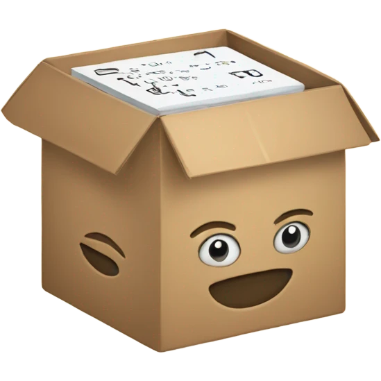 box with calculations emoji