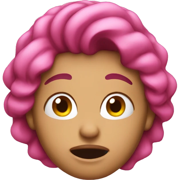 pink ugh emoji