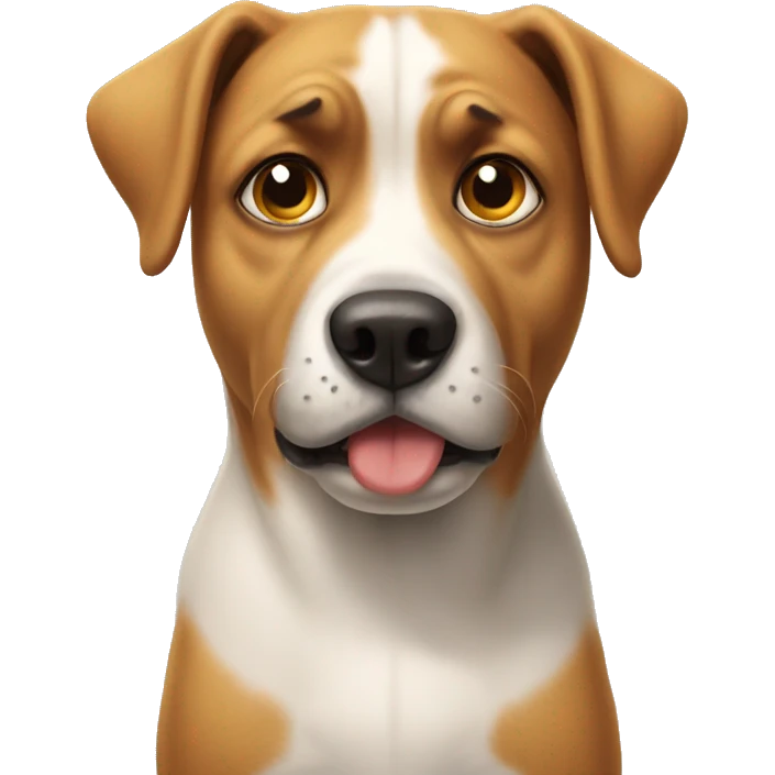dog unhappy emoji