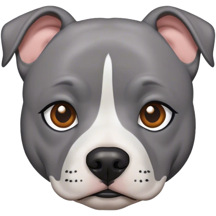 Grey staffie without white emoji