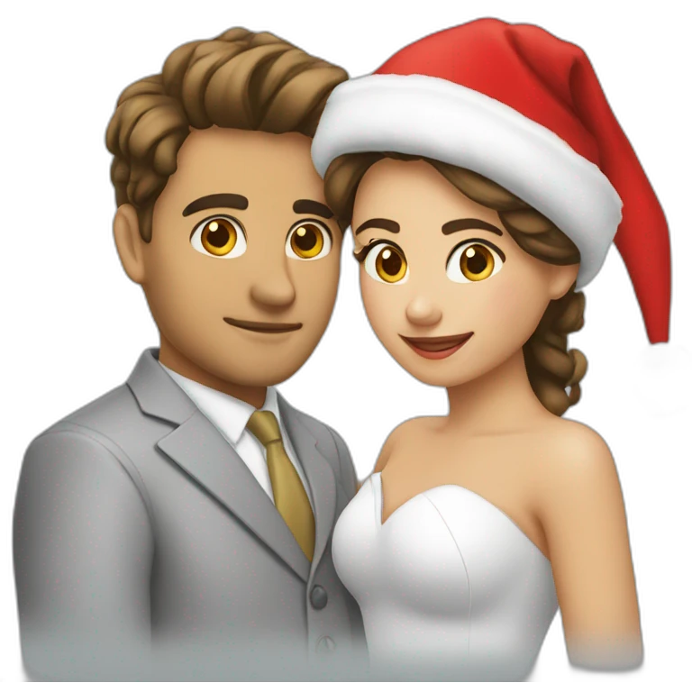 novios navidad emoji