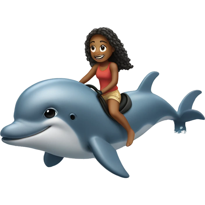 Me riding a dolphin  emoji