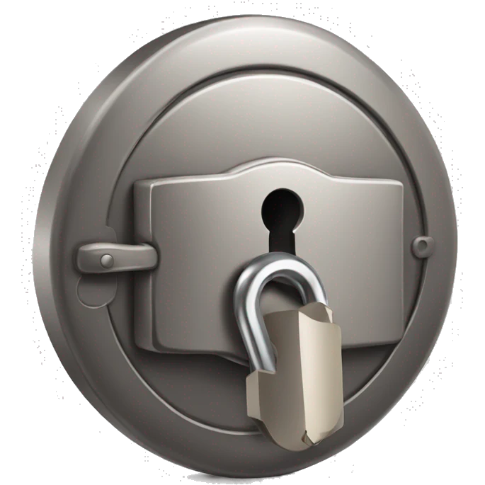 secure safe lock emoji