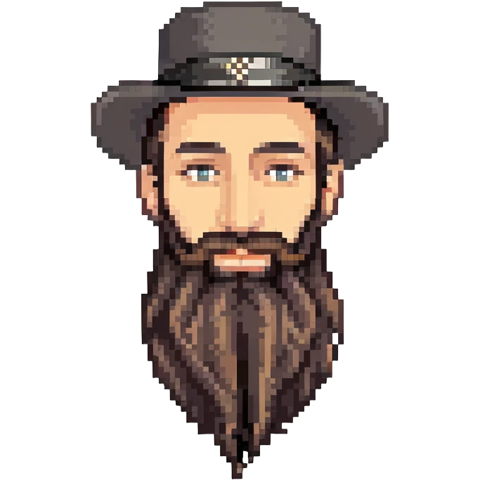 Jewish Haredi man with black hat, long beard, and payot emoji