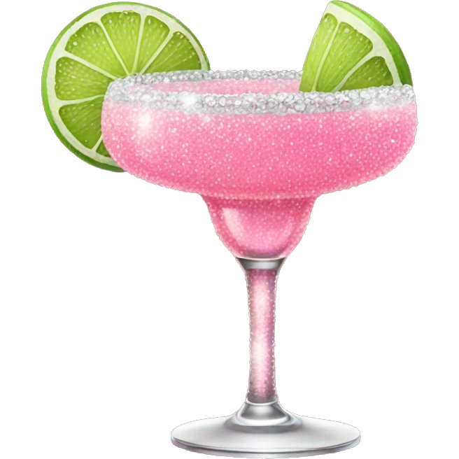 pink margarita sparkly emoji