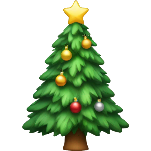 cozy christmas tree  emoji