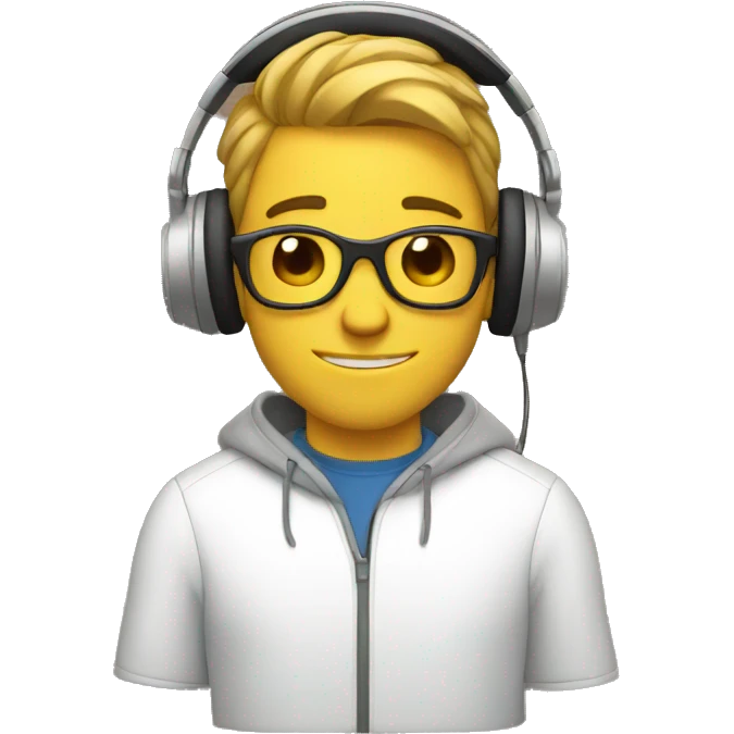 Guy with headphones emoji