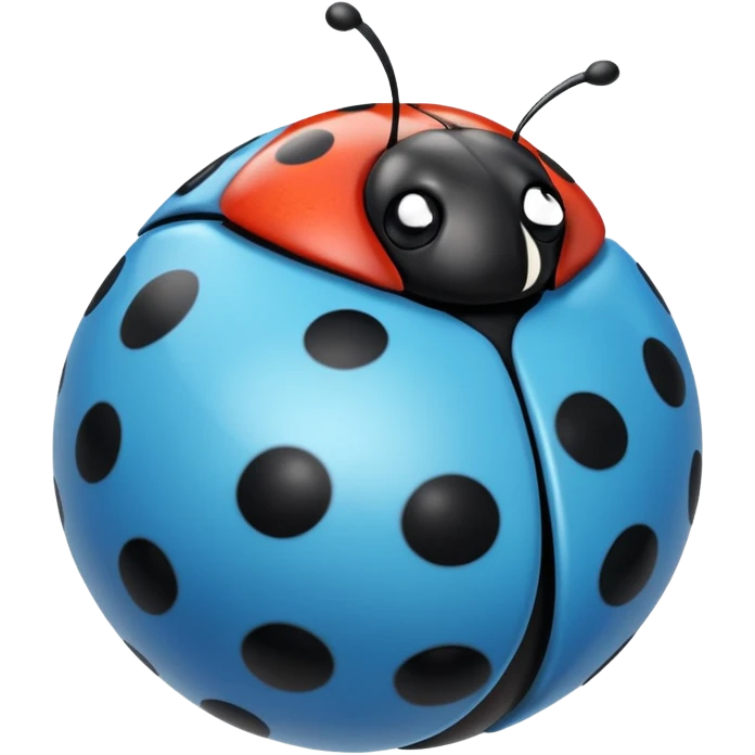 blue cute ladybug emoji