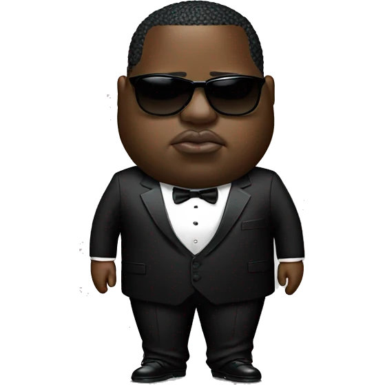 Notorious big wearing a tuxedo emoji