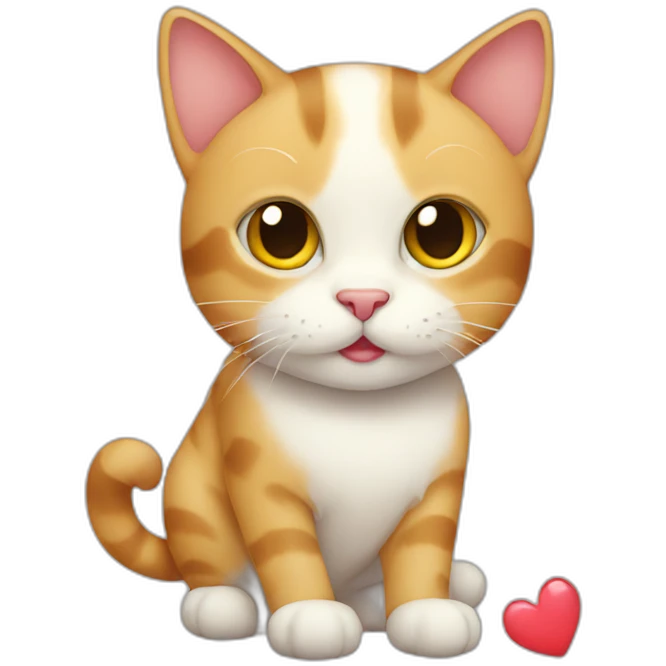 cat with heart emoji