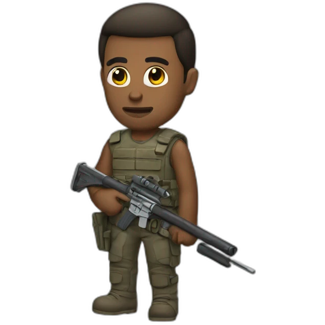 man with weapon emoji