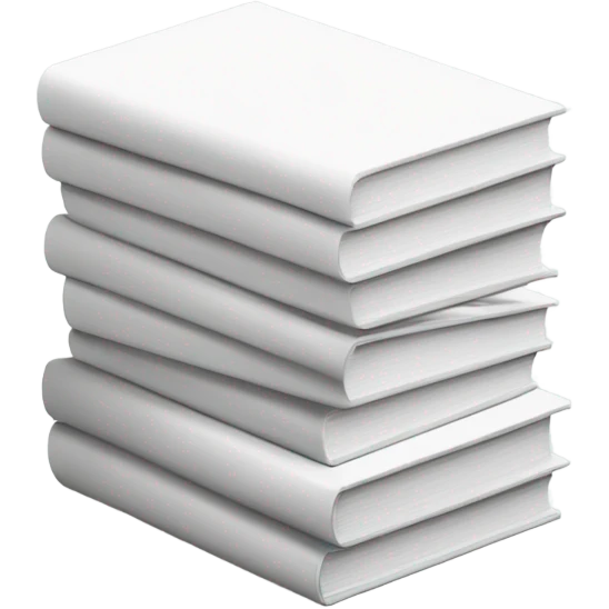 pile of white books  emoji