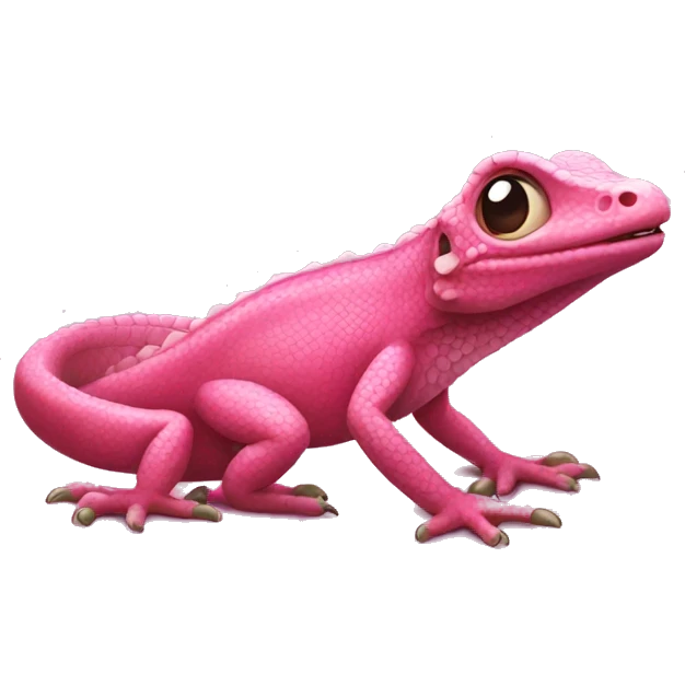 pink lizard emoji