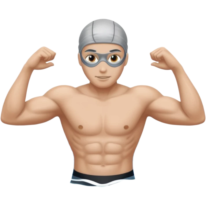🏊‍♂️ transforme este emoji em todo prateado emoji