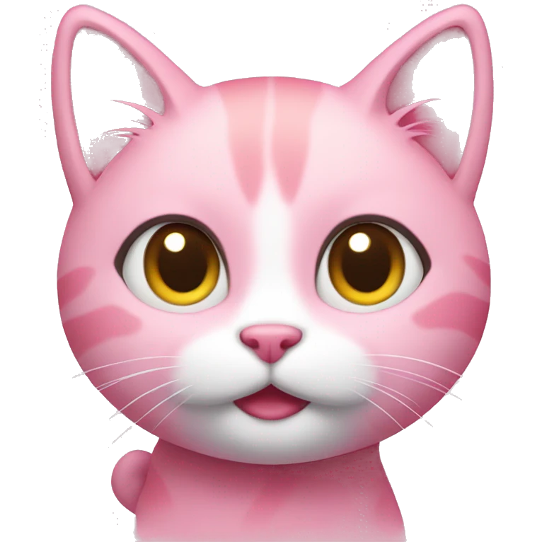 Pink kitty emoji