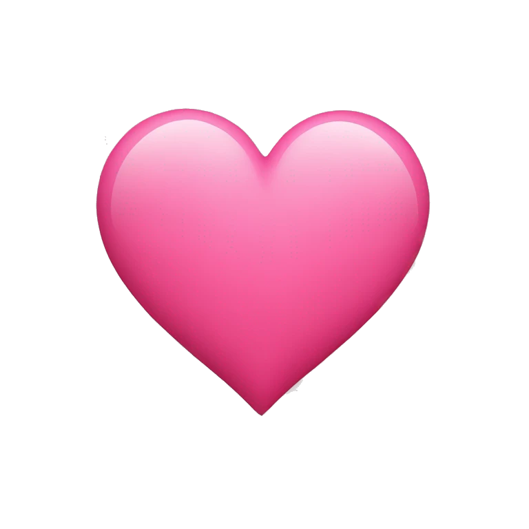 Tango pink color heart emoji