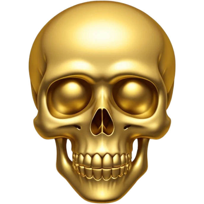 💀 gold skull bottom emoji