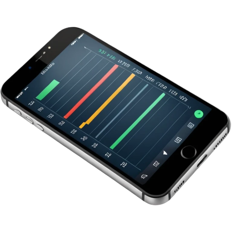 Iphone trading charts detail emoji
