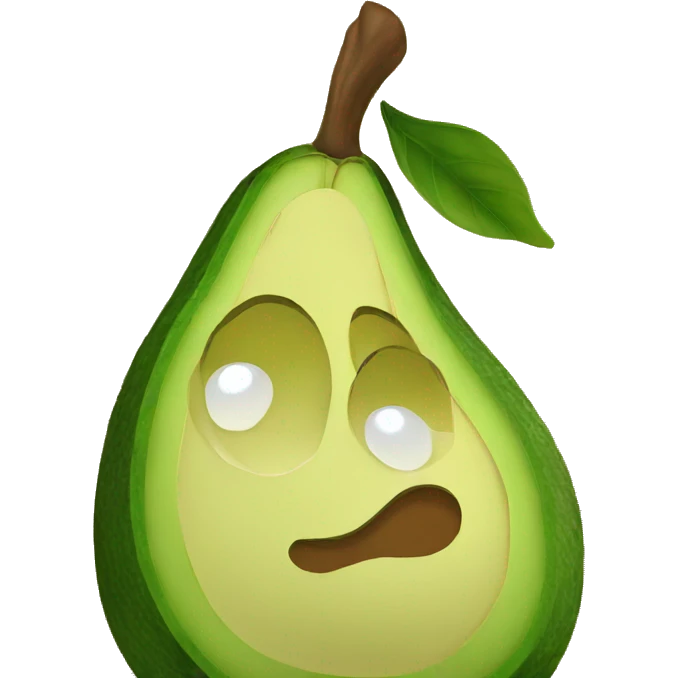 Avocado kissing emoji