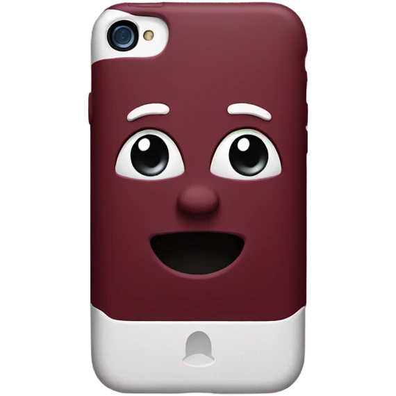 burgundy iphone emoji