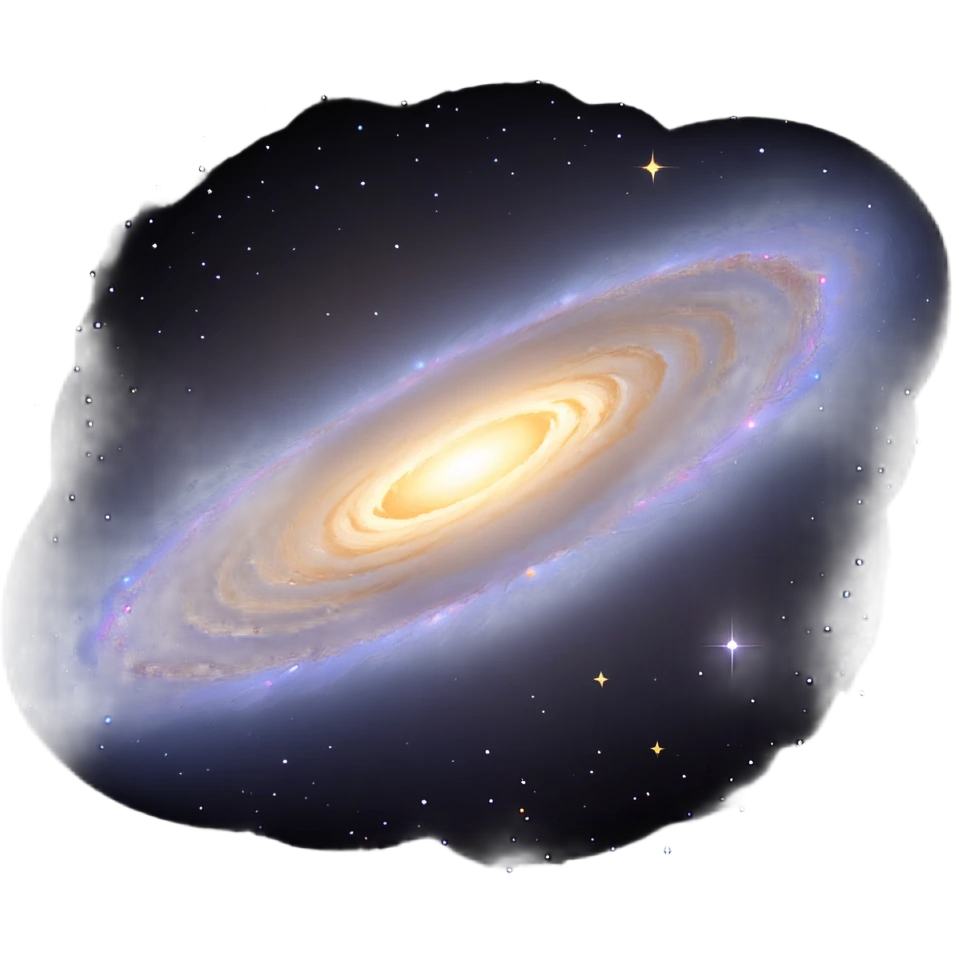 Milky Way Galaxy with a glowing center emoji