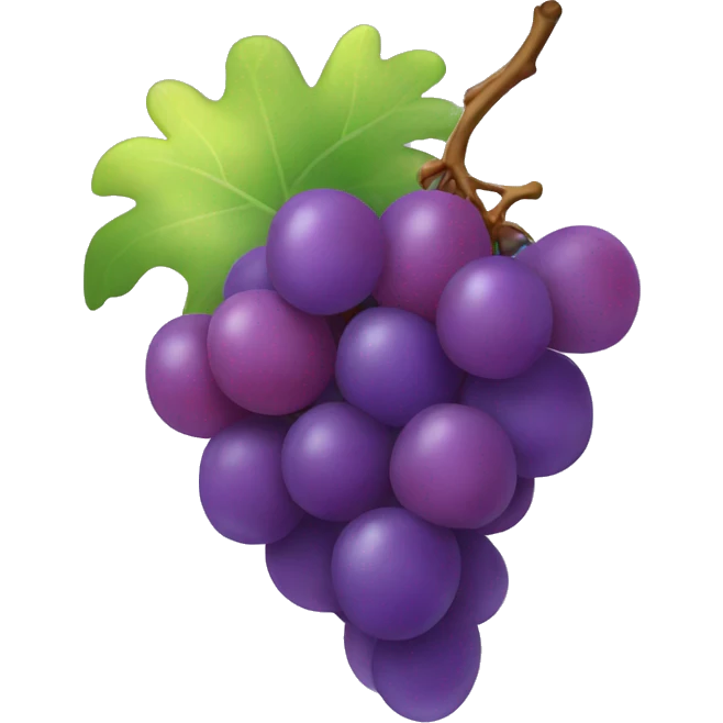 Rainbow grapes emoji
