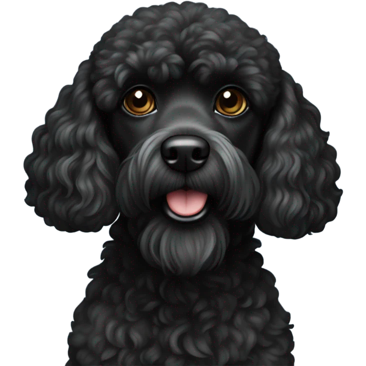 Black poodle mix  emoji