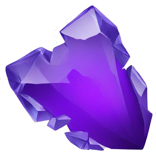 violet broken glass fragments emoji