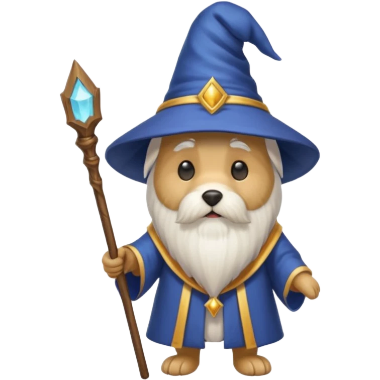 Dog wizard emoji