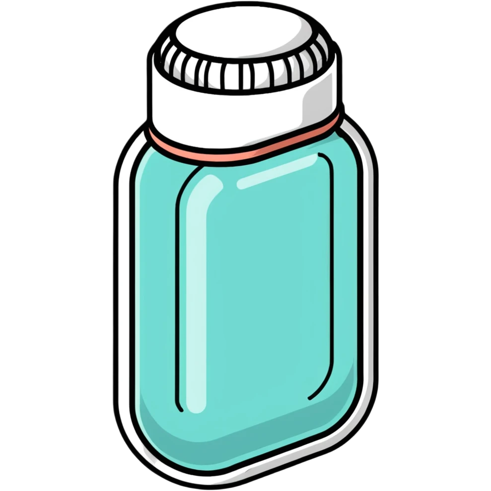 Medical capsule with protective shield emoji
