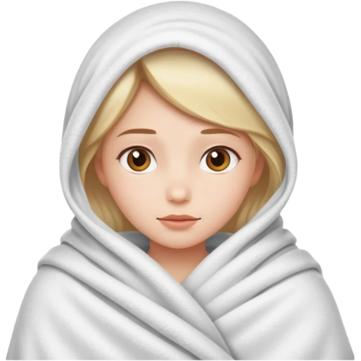 Girl wrapped in blanket  emoji