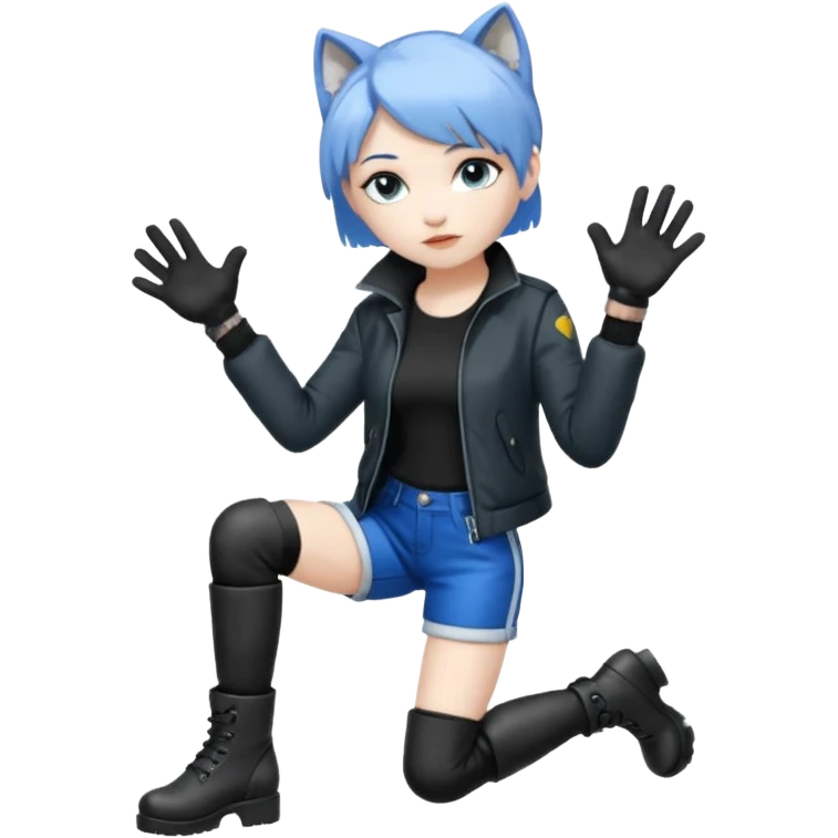 Silver wolf from Honkai star rail emoji