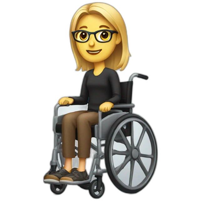 designer in a wheelchair emoji