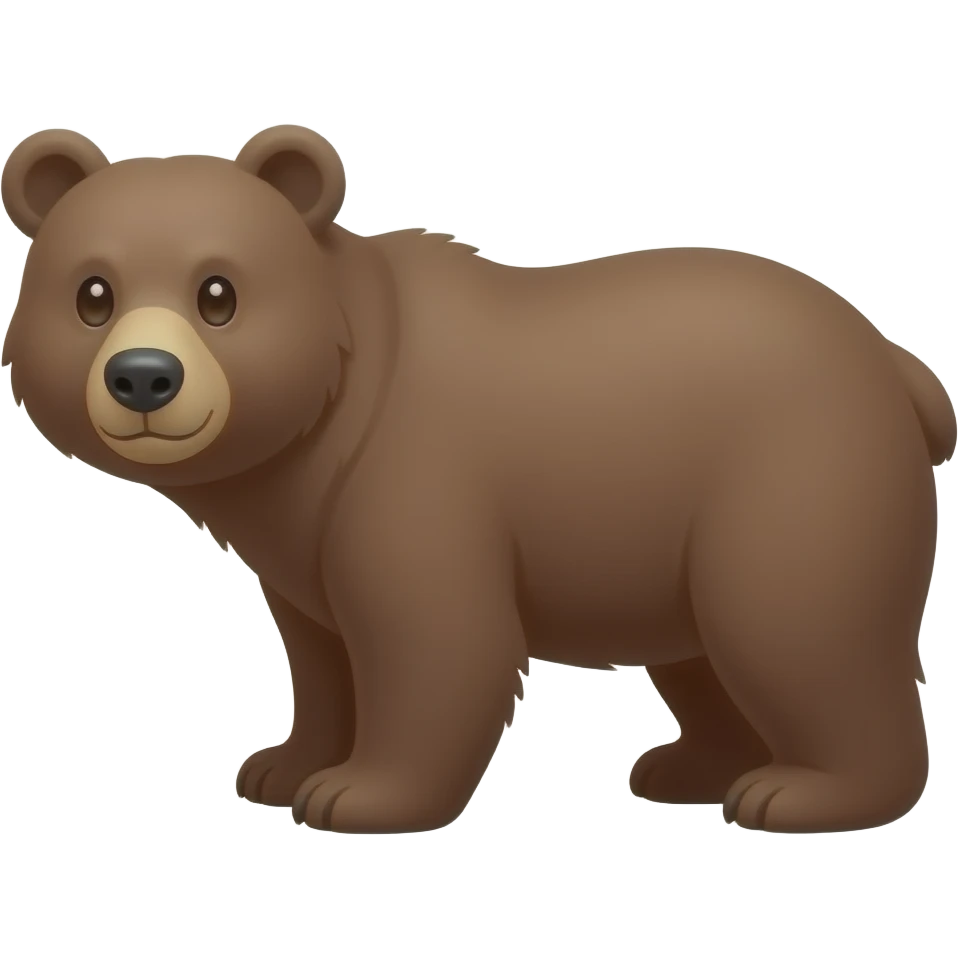 a bear in the background with a text saying "thank you" on top emoji