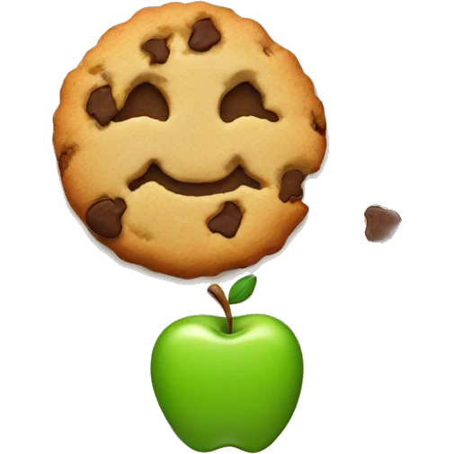 Apple cookie  emoji